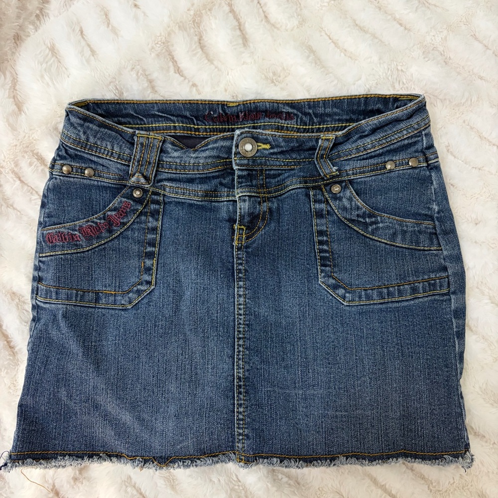 Calvin Klein Denim Mini Skirt